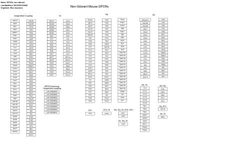 GPCRs, non-odorant 