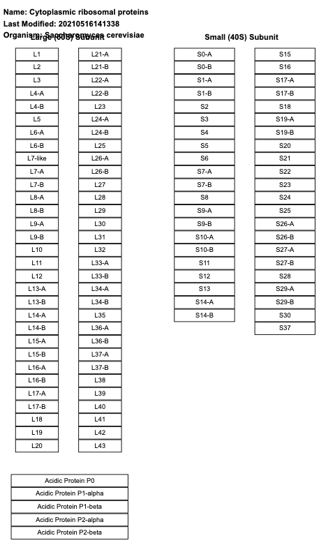 Cytoplasmic ribosomal proteins