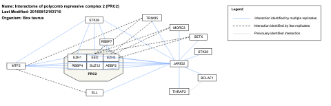 Interactome of polycomb repressive complex 2 (PRC2) 