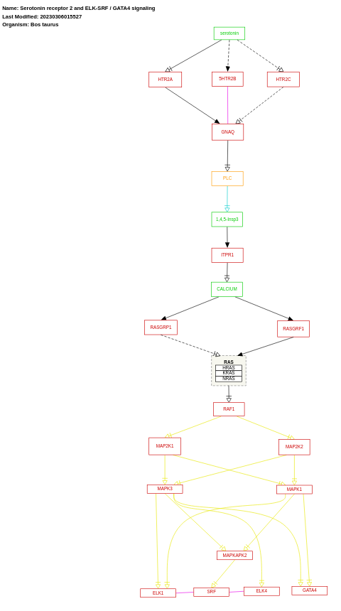 Serotonin receptor 2 and ELK-SRF / GATA4 signaling