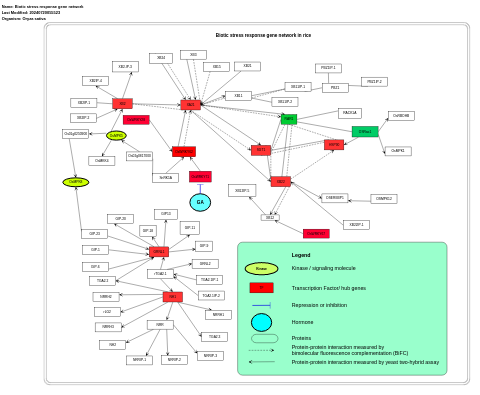 Biotic stress response gene network 