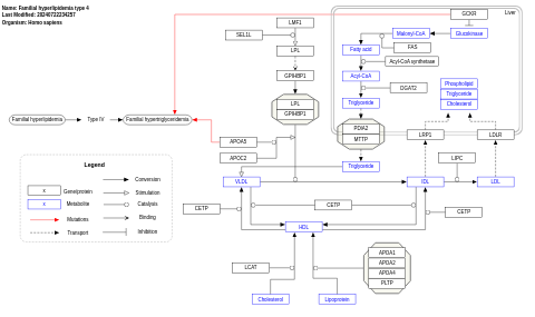 Familial hyperlipidemia type 4