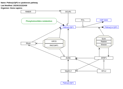 PtdIns(4,5)P2 in cytokinesis pathway