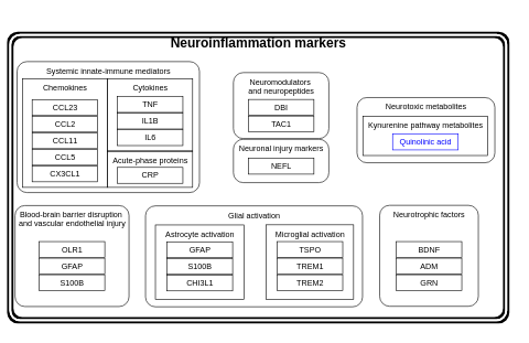 Blood-based neuroinflammation markers 